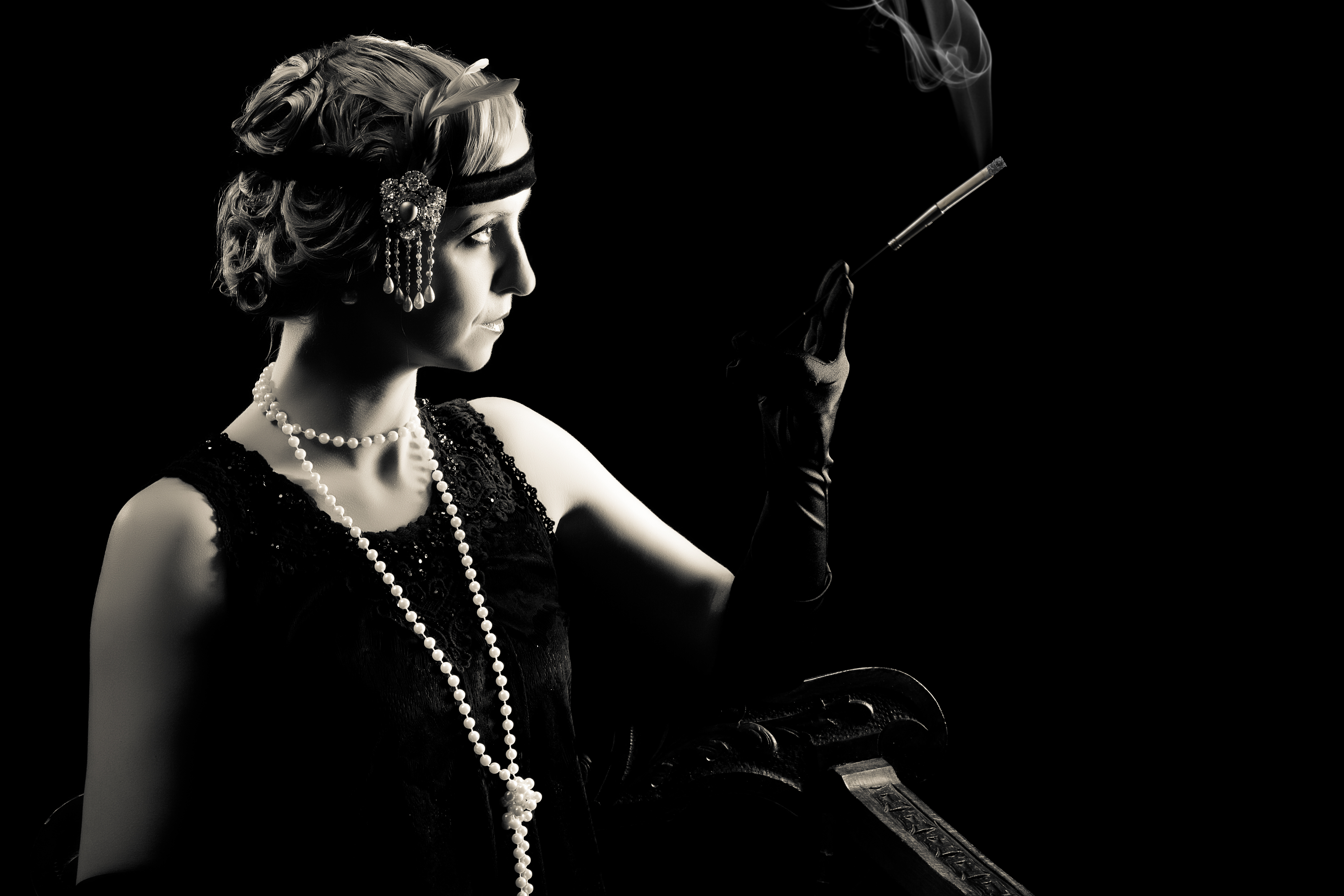 Vintage cigarette smoker